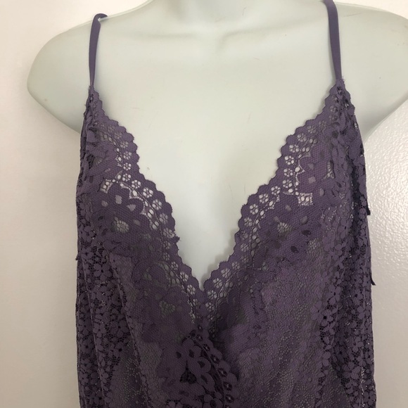 VICTORIA SECRET LACE PURPLE TEDDY.SIZE LARGE - Picture 2 of 9